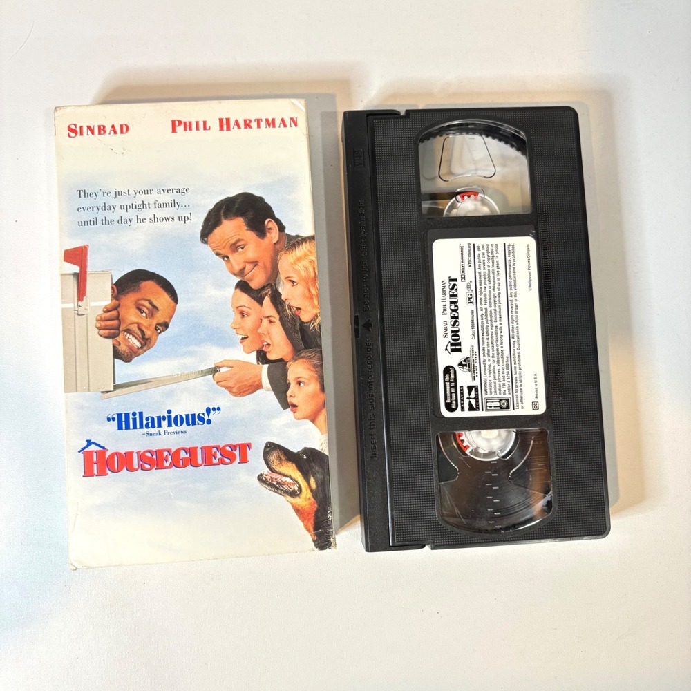 Houseguest VHS Sinbad Phil Hartman 90s Comedy Movie Hollywood Pictures Vintage